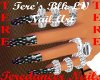 Tere's Blk/LV Nail Art