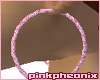 Pink Sparkle Hoops