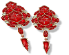 Red Diamond Earrings