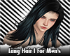 Men's Long Black Hair