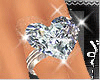 [W] Diamond Heart Ring