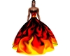Hot Flame Ballgown