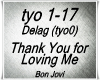 Thank You for Loving Me
