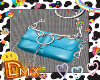 X. Y2K Blue Chain Bag