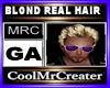 BLOND REAL HAIR
