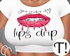T! Cple Lips Drip Tee F