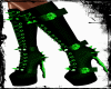 Toxic Green Boots