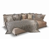 Corner bed pink/grey
