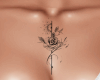 e. chest tatto flowers