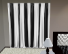 Black and white curtains