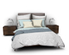 Bed Silver Blue