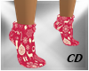 CD Socks Christmas Pink