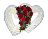 Heart  flower sticker