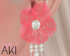 Aki Flower Earring V2 RD