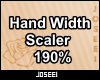 Hand Width Scaler 190%