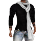 !B!Blk Shirt  with Scarf