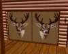 Animated deer curtains