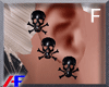 AF. Skull B. Earrings F