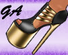 GA Black Gold heels