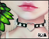 ダ. blk heart choker