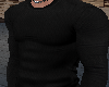 muscled black sweater
