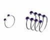 Purple Silver Bracelets
