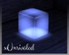 URD. Neon Blue Cube