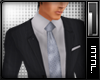 Suit in Gray Pinstripes