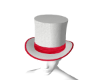 White Xmas Top Hat