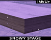 ! snowy stage wood