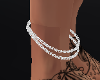 Silver right anklet