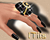 [TIS]Ring Black Gold Nil