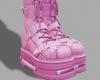 Strap Boots | Silv Pink