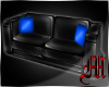LeatherCouch Blue Pillow