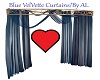 AL/Blue VelVette Curtain