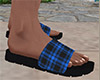 Blue Sandals Plaid (M)