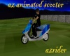 az animated scooter
