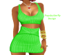 bright green outfit