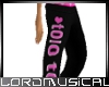 LM Love pants Black+Pink