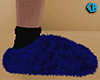 Blue Fluffy Slippers (M)