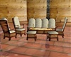 log sofa set