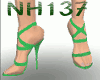 Metallic Green Heels