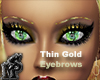 Thin Golden Eyebrows Fem