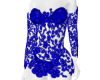 Blue rose petal dress