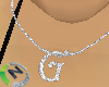 G Letter Necklace Name