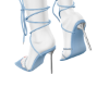 Queen Crystal Blue Heels