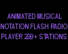 Flash Radio Music Notes