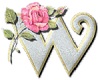 W - Letter Sticker