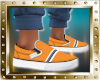 Orange/Stripe Shoes - M
