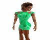 Green cocktail dress